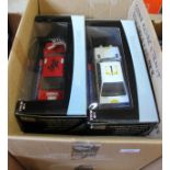 Boxed Sun Star 1:18 scale rally cards, Ford Escort RS1800 Vatanen, Peugeot 206 WRC,