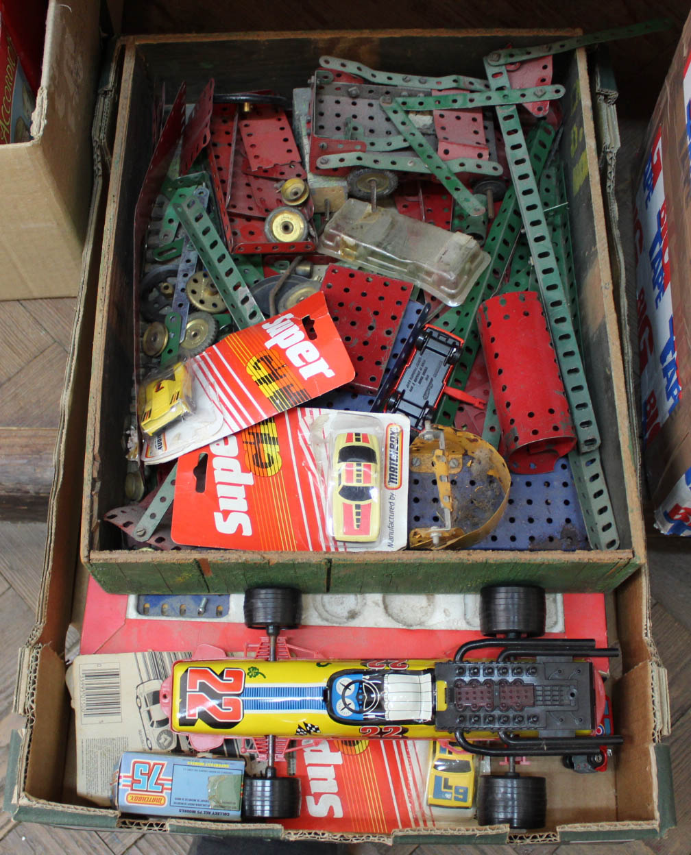 Various Meccano and other toys