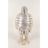 A silver plated Bibendum,