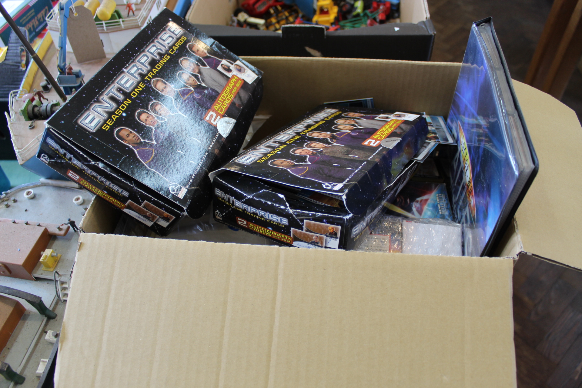 Collectors cards to include Star Trek,