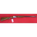 A single barrel 12 bore shotgun by B.S.A. with 28" barrel, S/No.