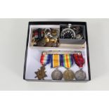 A WWI 1914/15 Star trio with Metropolitan Police Coronation 1911 medal to S.E-4891 Pte P.H.Swan.A.V.