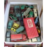 Unboxed die cast models plus a boxed Hornby Dublo Esso wagon