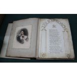 A good quality Victorian presentation album containing coloured prints,