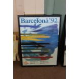 A 1992 Barcelona Olympics poster,