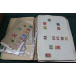 Stamps on album leaves to include Geo V seahorses to 10 shillings, U.P.U.