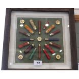 A shotgun cartridge display board including .