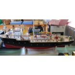 A wood model trawler B.P.