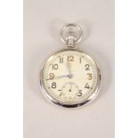 A WWII era G.S.T.P. pocket watch, S/No.