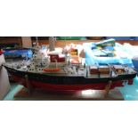 A wood model fishing vessel, East Wind, Hull,