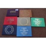 Seven cased proof sets of UK coinage from 1970-1977