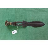 An ethnic (African) ceremonial dagger