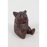 A Black Forest bear inkwell