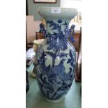 A 19th Century Chinese bird and floral vase (top rim chip),