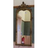 A 19th Century giltwood and gesso wall mirror