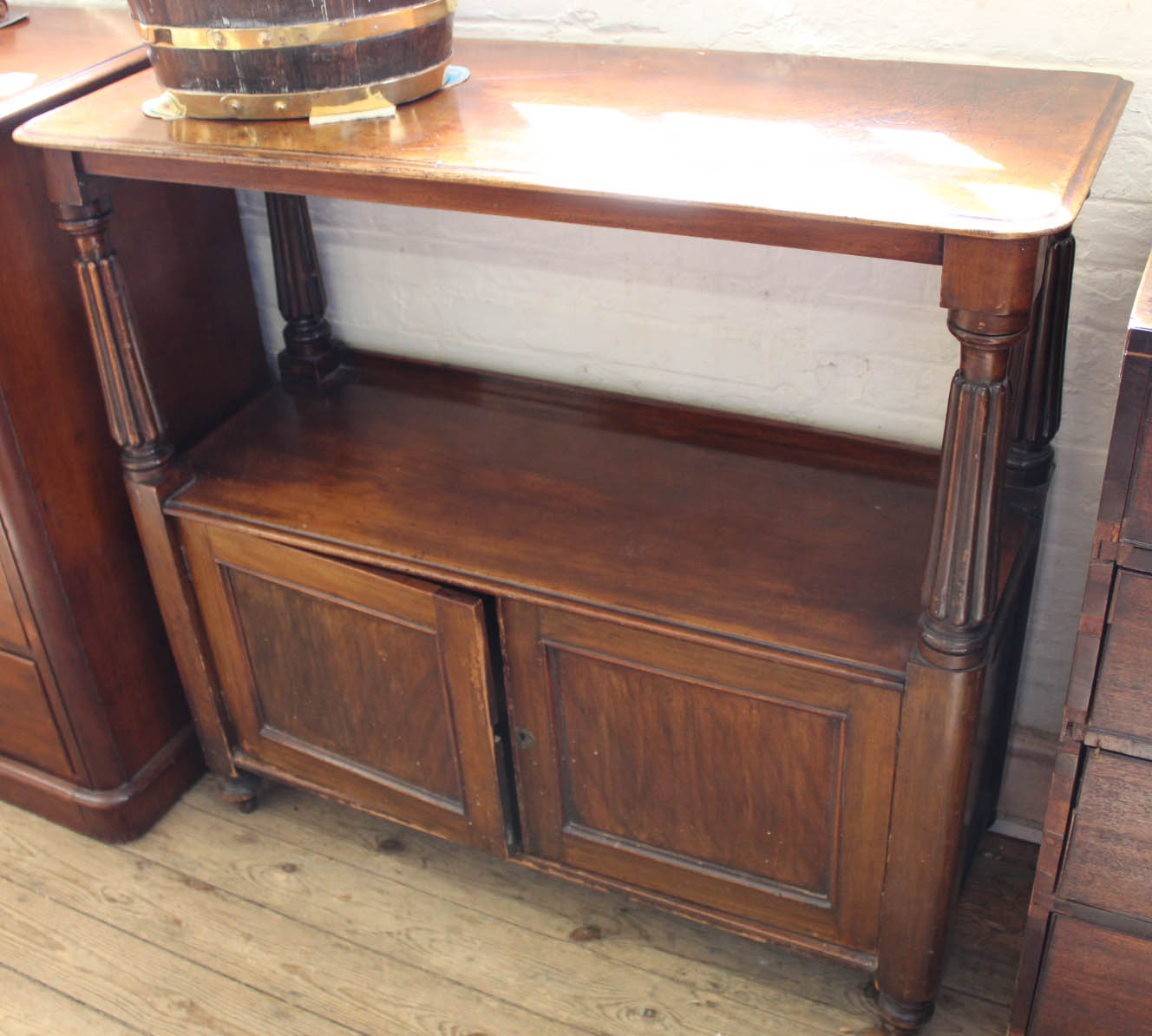 A mid Victorian mahogany buffet stand