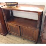 A mid Victorian mahogany buffet stand