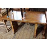 An Art Deco style burr walnut writing table