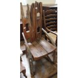 An unusual Indonesian style drift wood armchair