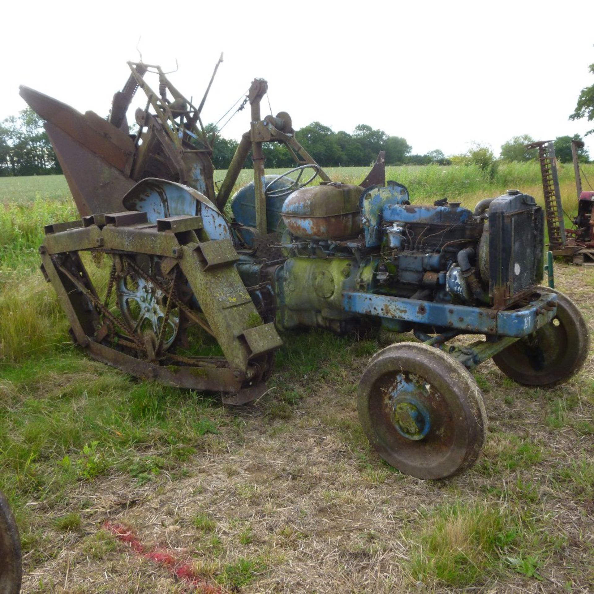 Old Howard trenching machine for restoration, based on a 4 cylinder Fordson Major,