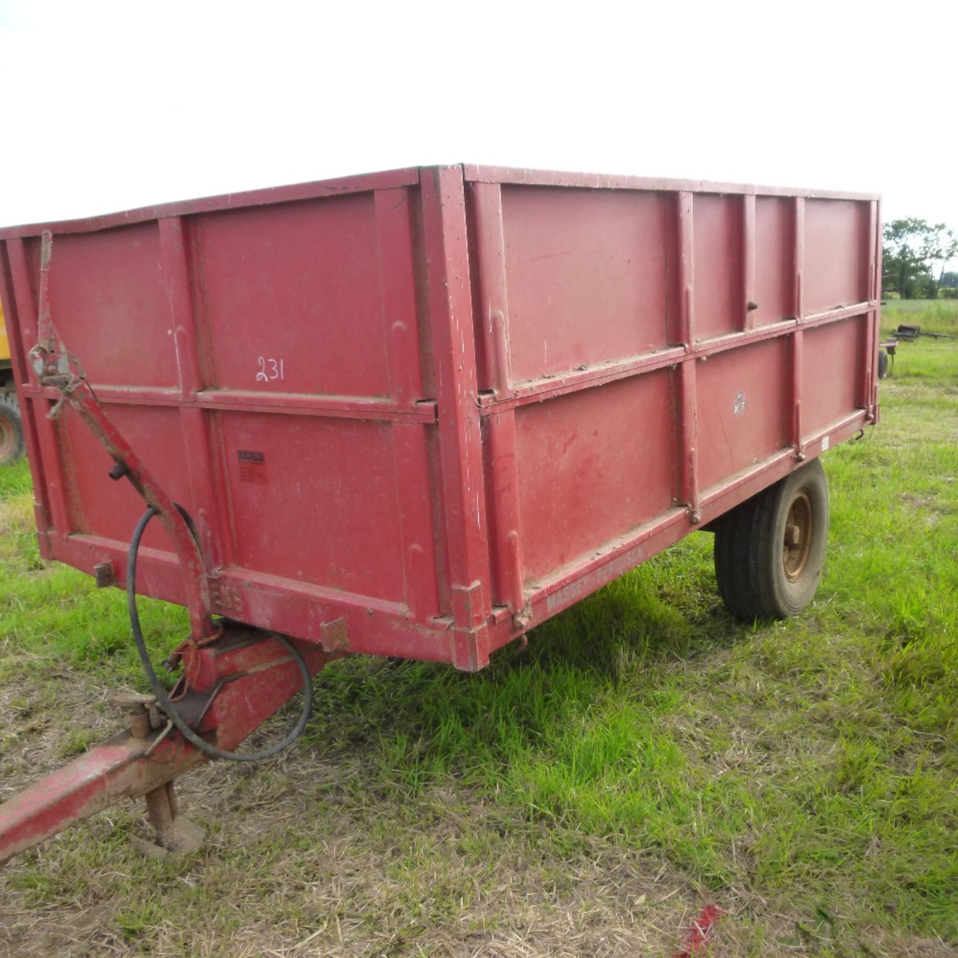 MF single axle grain trailer 6T, - Image 2 of 3