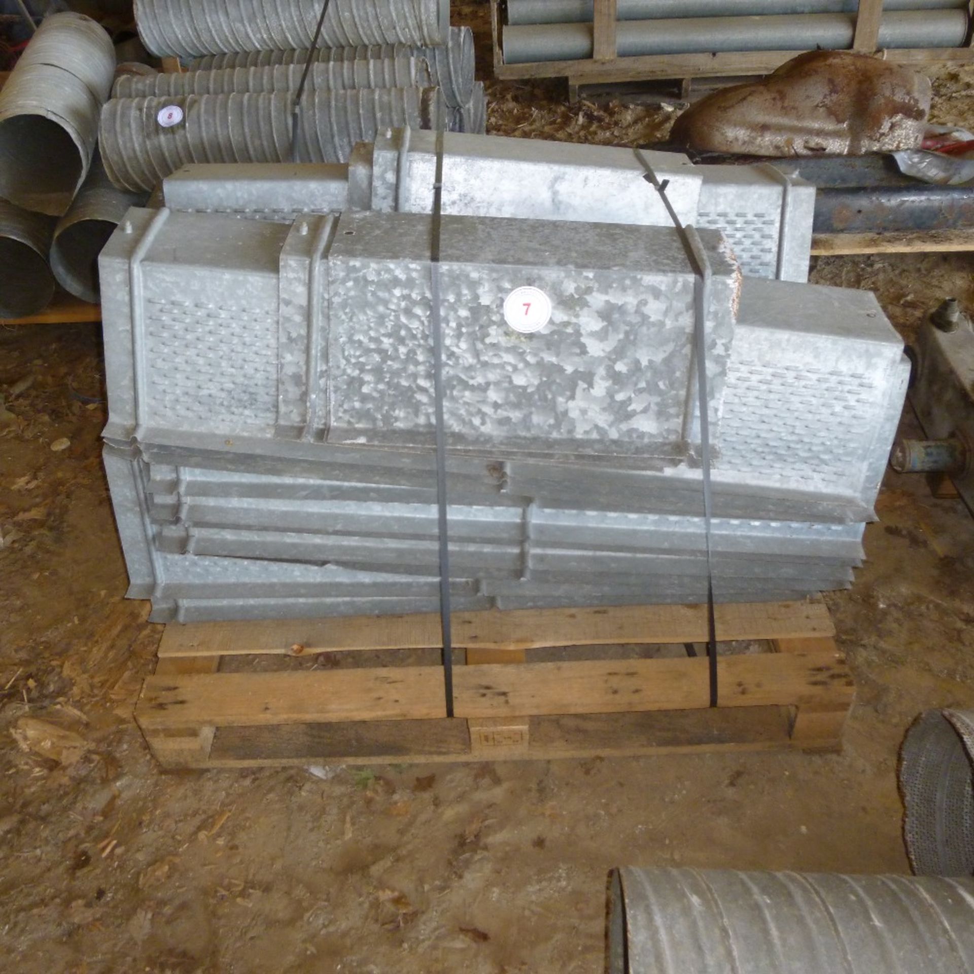 Pallet of 22 grain ducts