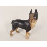 An American painted cast iron terrier door stop