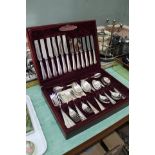 A canteen of Cooper Ludlam Sheffield silver plated cutlery