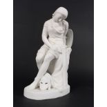 A 19th Century John Bell Parian figure of Joan of Arc,