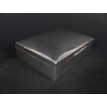 A small silver cigarette box