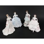 Four Royal Worcester figurines, Royal Debut,