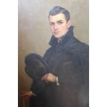 C Cameron Ramsay unframed oil on canvas of Frederick Gardner (stage name Fred Bruce),