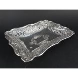 A large rectangular dish with shaped edges,