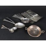 A quantity of silver cutlery, various makers and dates,