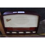 A Marconi Bakelite mains radio (this item is sold as a collectors item only and has not been