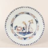 An 18th Century English Delft polychrome floral plate,