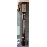 A mahogany stick barometer by J Blatt Brighton