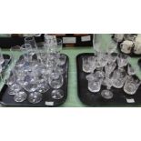 Cut glass and other wines, sherry,