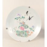 An 18th/19th Century Chinese bird and floral charger,