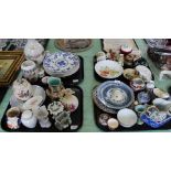 Chinese and other ceramics including Mintons plates (four trays)