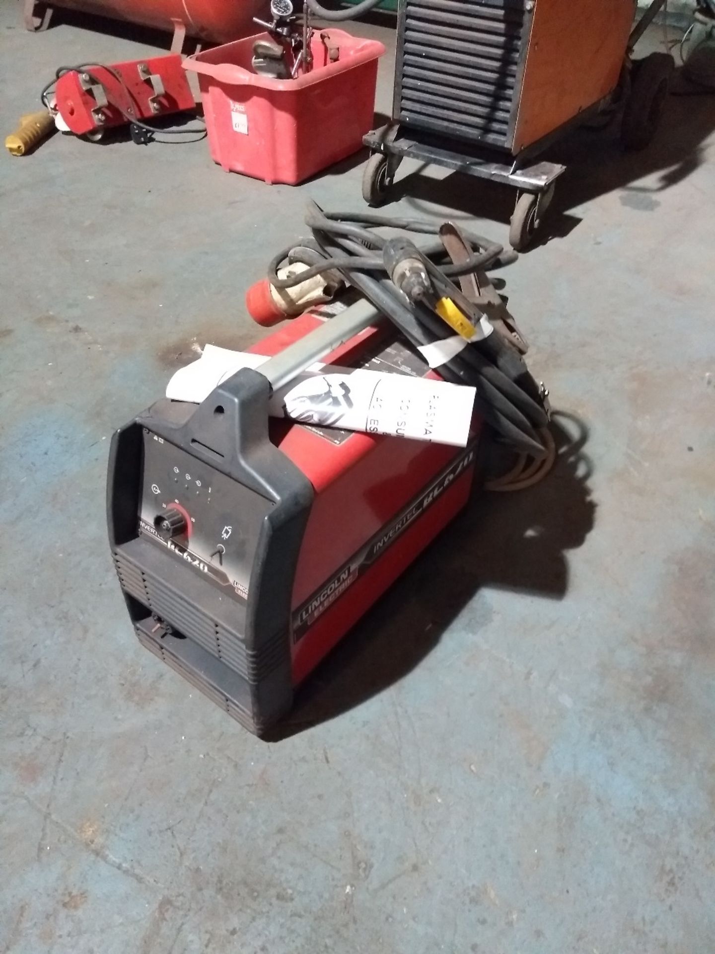 Lincoln electric Invertec PC620plasma cutter 3 phase. Electrical Safety Test Passed (2.8.19).