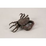 A Japanese bronze crab,