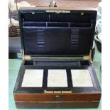 A Victorian leather writing slope