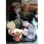 China and glass to include Masons jug and vase,