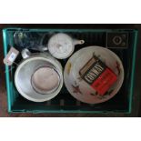 Two boxes of china and sundries