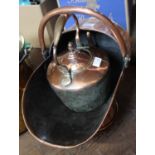 A 19th Century copper coal scuttle,