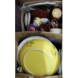 Items of colourful continental pottery (four boxes)