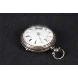 A silver pair cased pocket watch