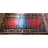 A Moroccan flat weave geometric rug,