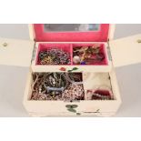 A jewellery box and contents